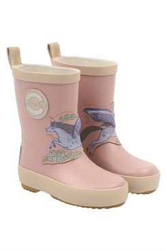 Mikk-Line 3D-Patch-Gummistiefel – Woodrose